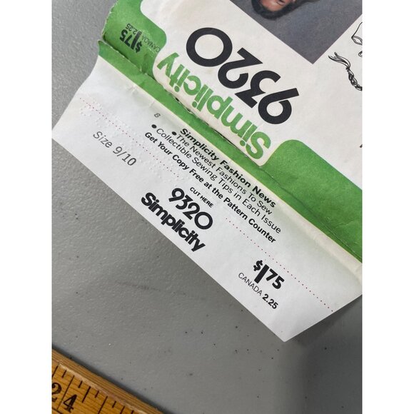 80s Simplicity 9320 Junior Sewing Pattern Size 9/10 Bandeau Halter Shorts CUT - Picture 5 of 6